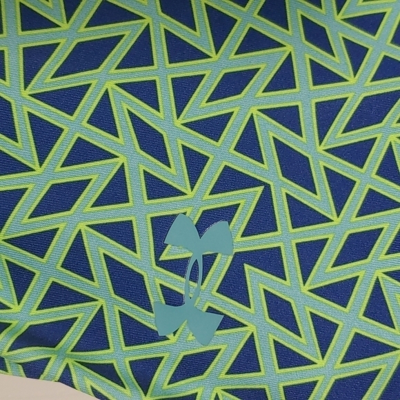 Under Armour turquoise and blue cropped leggings size s - Picture 2 of 7